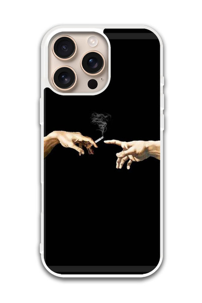 Theodor غطاء حماية لجهاز أبل آيفون 16 برو آدم كرييشن (واقي أبيض)