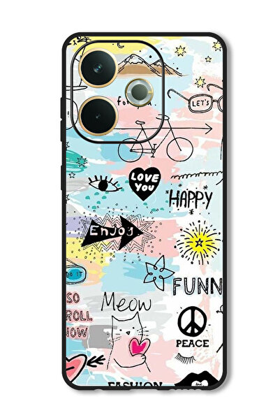 Theodor جراب متوافق مع Oppo A5 Pro غطاء حماية مقاوم للصدمات ومتين بتصميم رسوم...