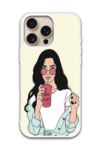 Theodor Protective Case Cover For APPLE IPHONE 16 Pro Max Girl Drinking Coffe...