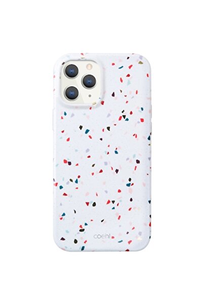 uniq Carcasă Coehl Terrazzo pentru Apple iPhone 12 Pro Max - Albă