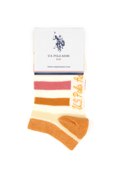 U.S. Polo Assn. Kız Çocuk 5'li Patik Çorap 50304449-VR167