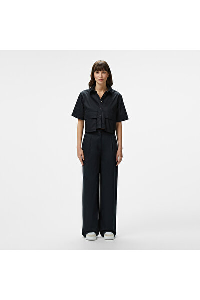 Lacoste Kadın Relaxed Fit Siyah Pantolon