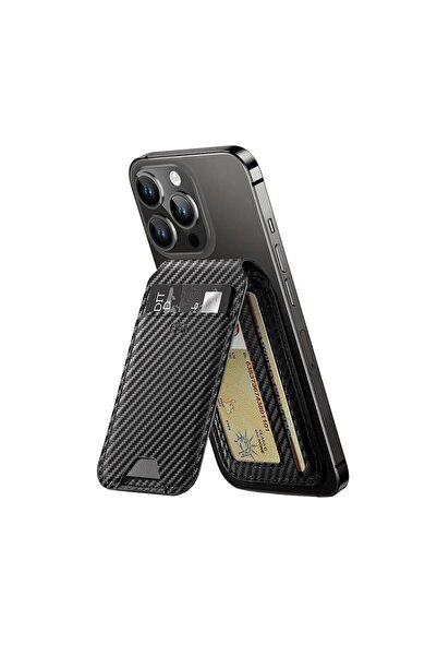 OEM Suport de birou tip portofel cu piele, suport MagSafe HaloLock, Z164, fibră de carbon