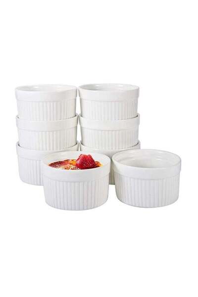 Generic 6-Piece Bakeware Set White 10cm