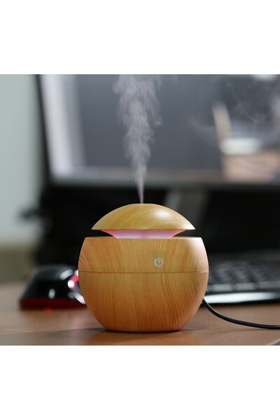 OEM Humidifier, 4 hours on a full charge, Air Purifier, 130 ml Tank, Light Wood color