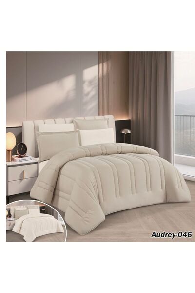 NAJMA مفرش ساده وجهين 6 قطع مقاس 230*250