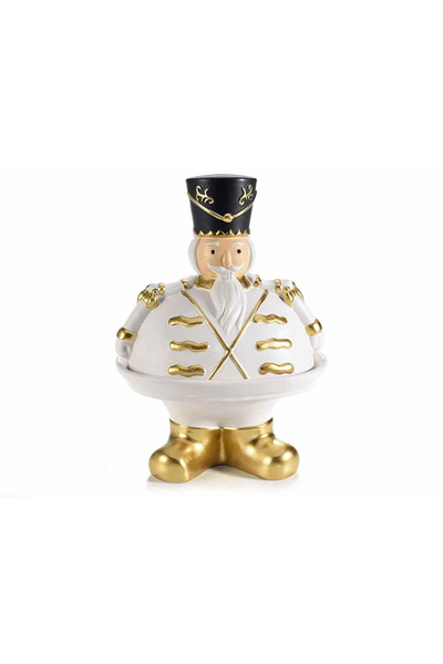 Decorer Nutcracker Ceramic Serving Plate 19x14.5x26.5 cm