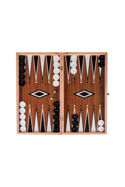 E EFRALL Chessboard, South Perfect Decor, with backgammon accessories, 40x40 cm