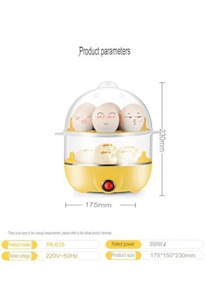 Türkiye Stainless Steel Electric Egg Cooker, Egg Steamer, Double Layer Boiled Egg Cooker, Can Cook