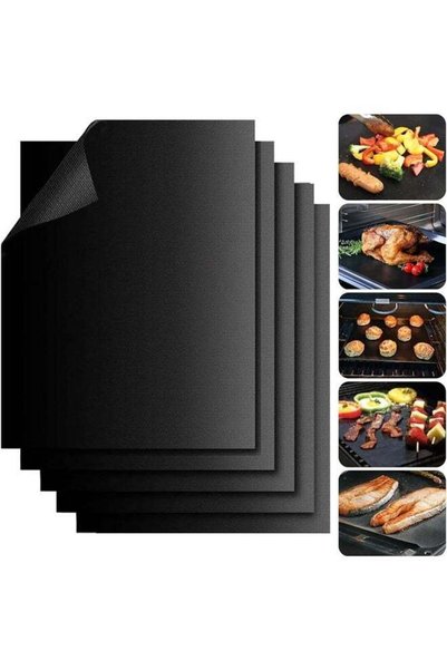 Generic 5Pcs BBQ Grill Mat, Non Stick Reusable and Baking Mesh,Resuable and E...
