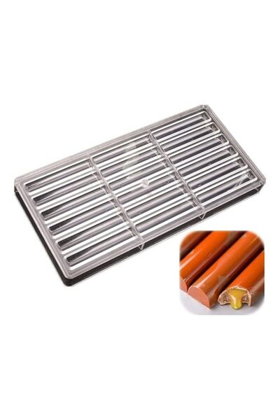 Generic Cavities Long Stick Chocolate Mold Clear one size