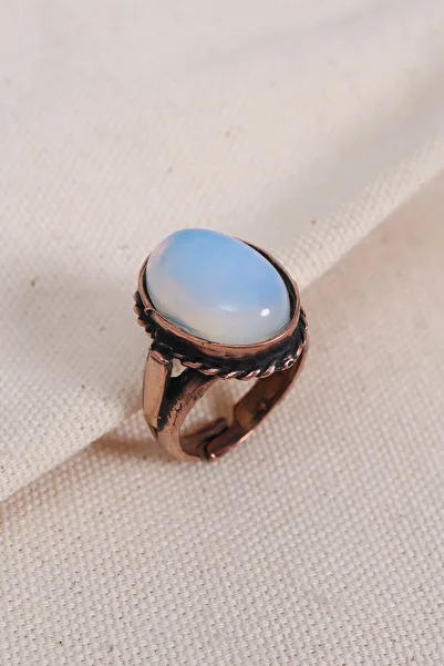 Süspüs Accessories Moonstone Pure Copper Authentic Adjustable Ring
