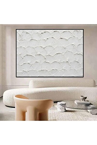 SND Beautiful Art Design Canvas Print Plaster Wall Art with Gold Frame, 50x70cm
