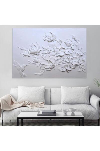 SND لوحة جدارية قماشية كانفس جبسية مطبوعة بتصميم فني جميل، إطار خشبي مخفي، 12...