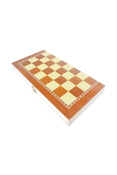 OEM Joc de șah și table din lemn 29x29 cm