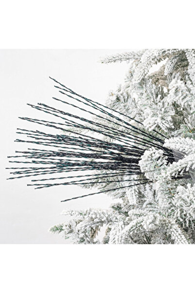 ASKI STORE Black ornamental branches for holidays set of 20 pieces