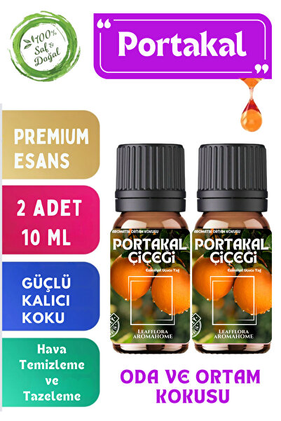 LeafFlora AromaHome Portakal - Esansiyel Uçucu Yağ - Aromatik Oda ve Ortam Ko...