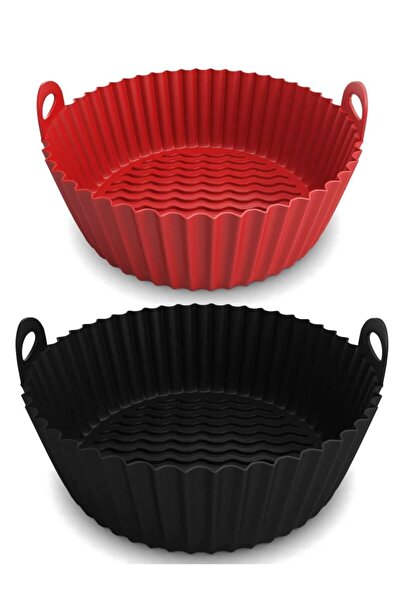 Generic MahMir MahMirÂ® Silicon Air Fryer Liner - 2 Pcs Non-Stick Reusable Air Fryer Liners - Replacement f