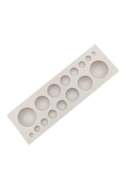 Generic 3D Round Silicone Fondant Mold Grey One Size