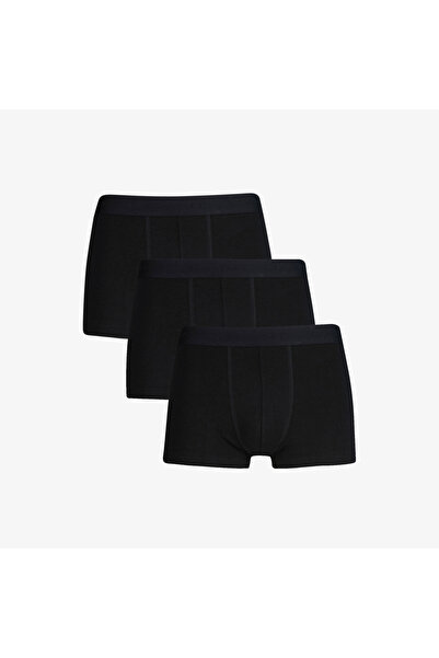 Gant Erkek Siyah Slim Fit 3'lü Logolu Boxer