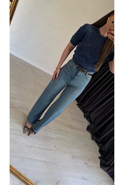 elif teke Lm Extra magas derekú farmer, kék