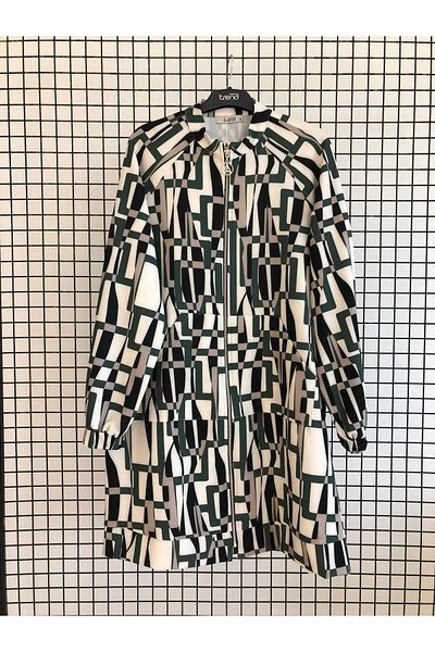 Armine Autumn Winter-Zipper Patterned Tunic