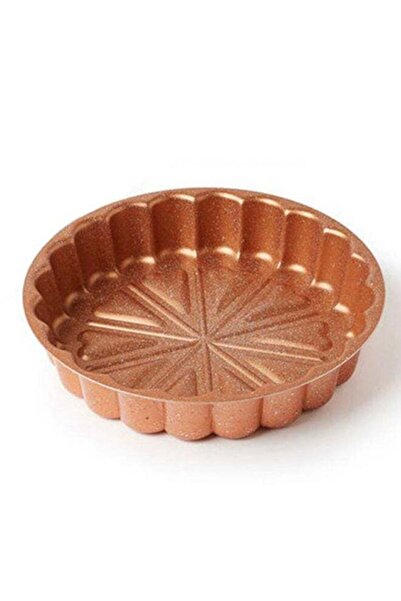 Generic قالب كيك DESSINI، صينية كيك ثلاثية الأبعاد مقاس 28 سم (شكل زهرة)، بني