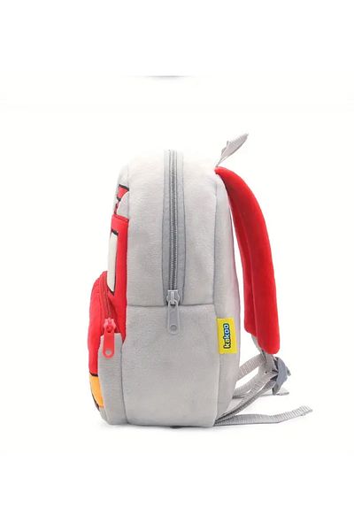 OEM Fire Truck Backpack, Gray with Red, kindergarten, nursery