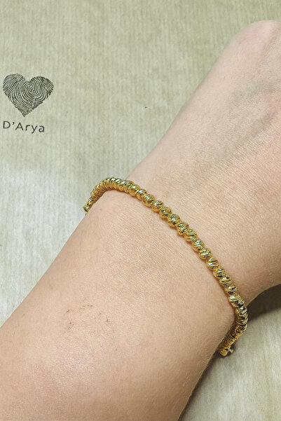 Darya DD484 سوار دوريكا ذهبي مصنوع يدويًا