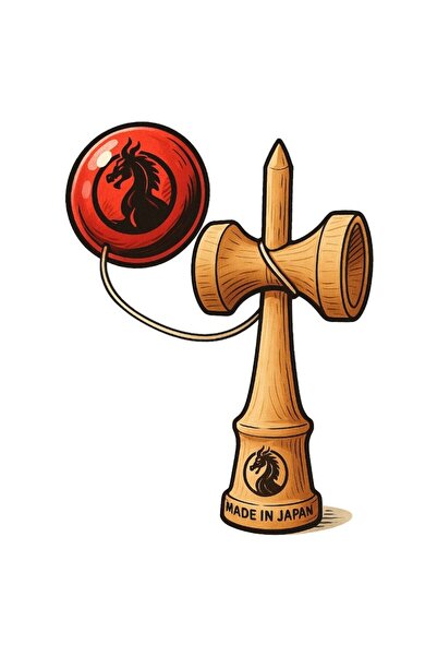 BV Kendama Pro K-M USA, Red