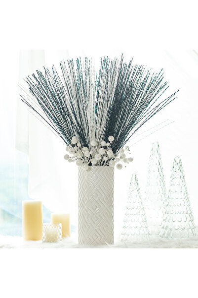 ASKI STORE Black ornamental branches for holidays set of 20 pieces