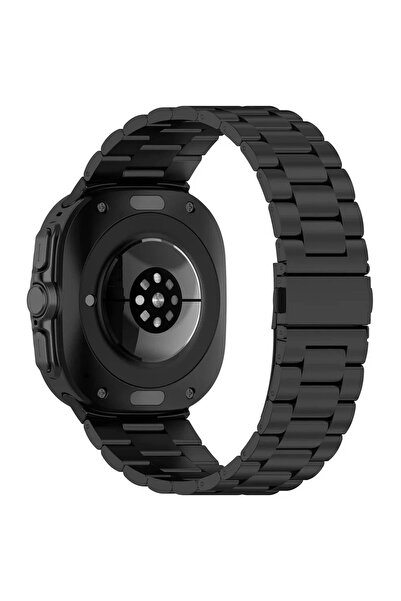Forzacase Galaxy Watch 8 Ultra 47mm ile uyumlu Metal Baklalı Kordon Kayış - F...