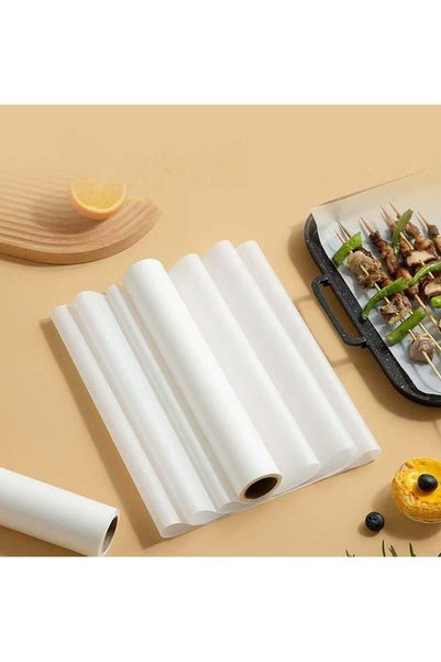 Generic 5m Parchment Paper Baking Sheets Non-Stick Precut for Baking Grilling...