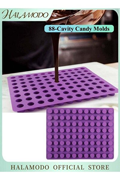 Generic 88-Cavity Candy Molds Cylinder Silicone Molds Chocolate Truffles Mold...