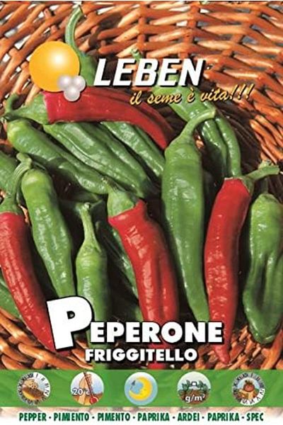 Leben Pepper (Peperone Friggitello) Premium Quality Seeds Made in Italy