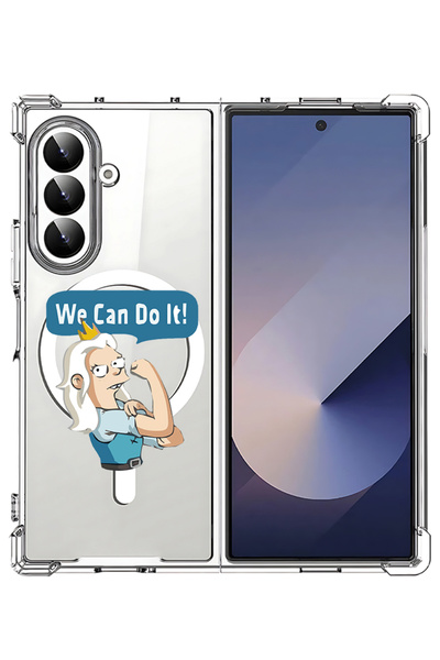 Theodor غلاف لهاتف Samsung Galaxy Z Fold 7 متوافق مع MagSafe، غطاء هاتف مقاوم...