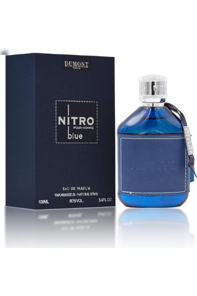 DUMONT PARIS Dumont Nitro Blue - 3.4 oz - Eau de Parfum - Men's Fragrance - Fruity, Floral, Woody, Masculine