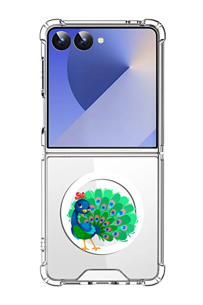 Theodor غلاف لهاتف Samsung Galaxy Z Flip 7 متوافق مع MagSafe، غطاء هاتف مقاوم...