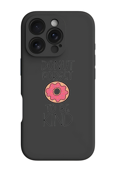 Theodor iPhone 16 Pro Max Black Protective Liquid Silicone Shockproof Case - ...