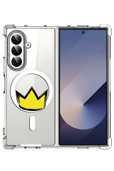 Theodor غلاف لهاتف Samsung Galaxy Z Fold 7 متوافق مع MagSafe، غطاء هاتف مقاوم...