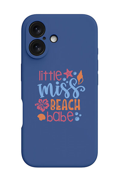 Theodor غطاء حماية سيليكون سائل مقاوم للصدمات لجهاز iPhone 16 أزرق - ملكة جما...