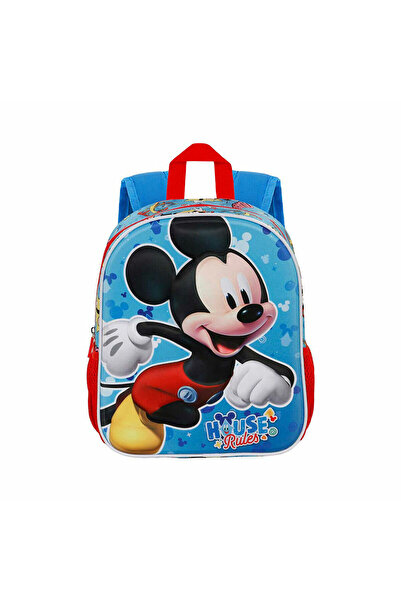 Mickey Mouse 3D School Bag Mickey Mouse Karactermania Blue 26 x 11 x 31 cm