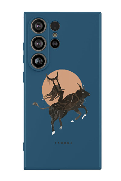 Theodor غطاء حماية سائل من السيليكون المقاوم للصدمات لهاتف سامسونج جالاكسي S25 ألترا (أزرق) - توروس