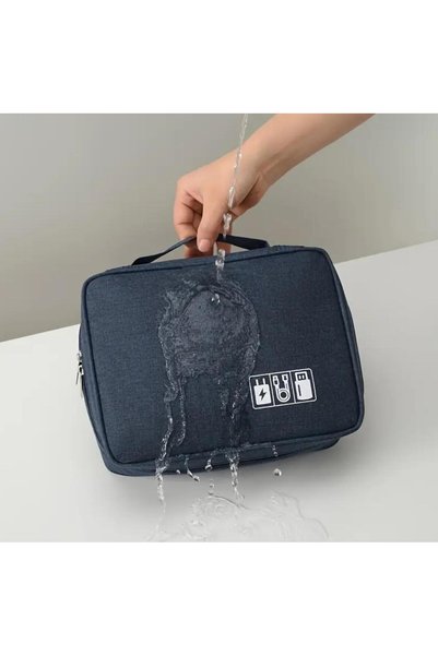 zyc Organizator portabil pentru dispozitive electronice și cabluri cu geantă straturi. Dimensiuni 28x20x8 cm