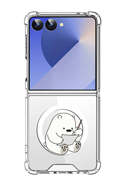 Theodor غلاف لهاتف Samsung Galaxy Z Flip 7 متوافق مع MagSafe، غطاء هاتف مقاوم...