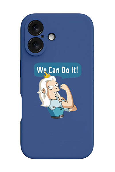 Theodor جراب سيليكون سائل واقي مقاوم للصدمات لجهاز iPhone 16 باللون الأزرق - ...