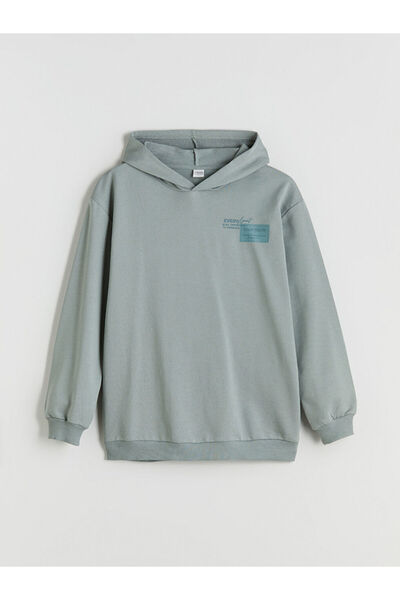 LC Waikiki Green Hooded Boy's Tracksuit Set
