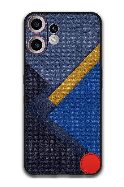 Theodor متوافق مع Nothing CMF Phone 2 Pro غطاء حماية مقاوم للصدمات مثلثات جلدية