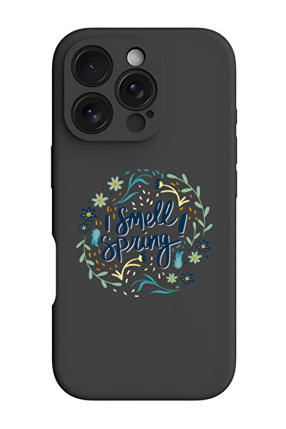 Theodor جراب حماية سيليكون سائل مقاوم للصدمات لهاتف iPhone 16 Pro باللون الأس...