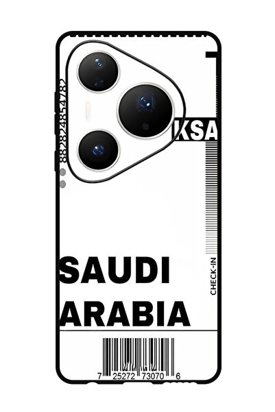 Theodor جراب متوافق مع هاتف هواوي بيورا 80 برو بلس غطاء حماية مقاوم للصدمات - بطاقة صعود الطائرة السعودية